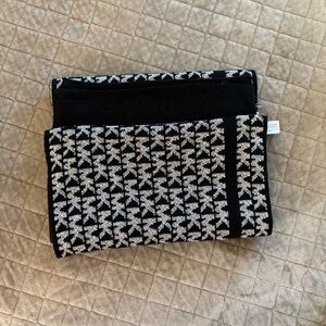 Michael Kors Black and Gray Knit Scarf